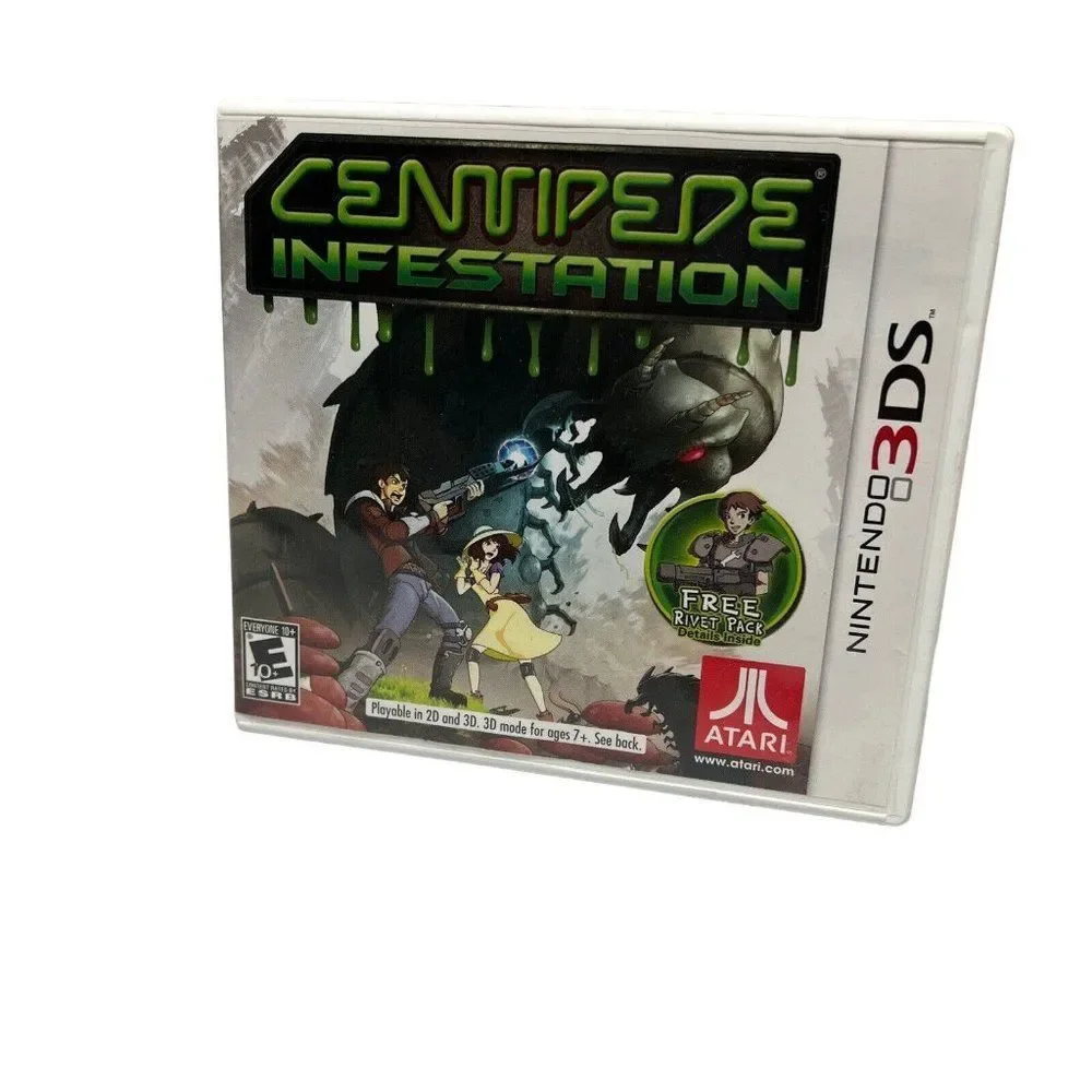 Centipede: Infestation (Nintendo 3DS) Original CASE & MANUAL ONLY - **No Game**
